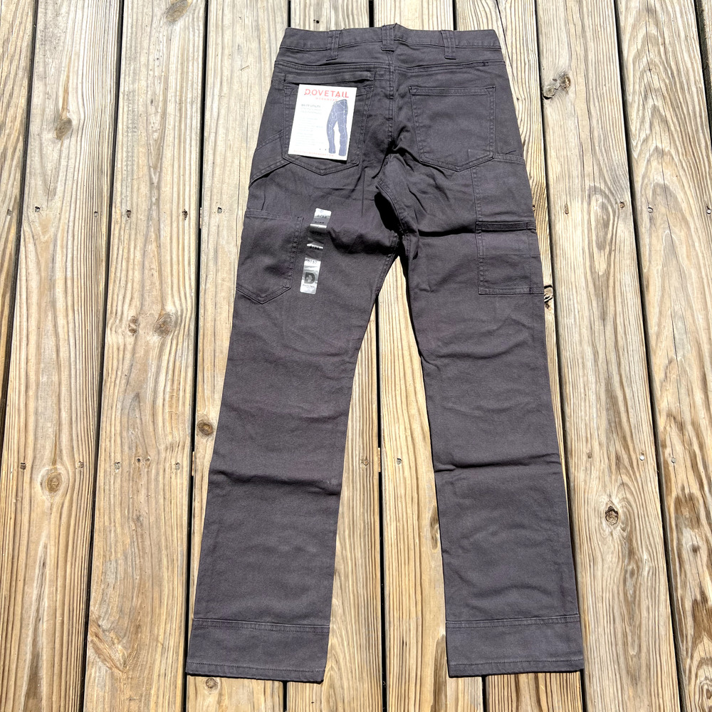 Dovetail Workwear Women's Britt Utility Canvas Pants, 6/32, Grey